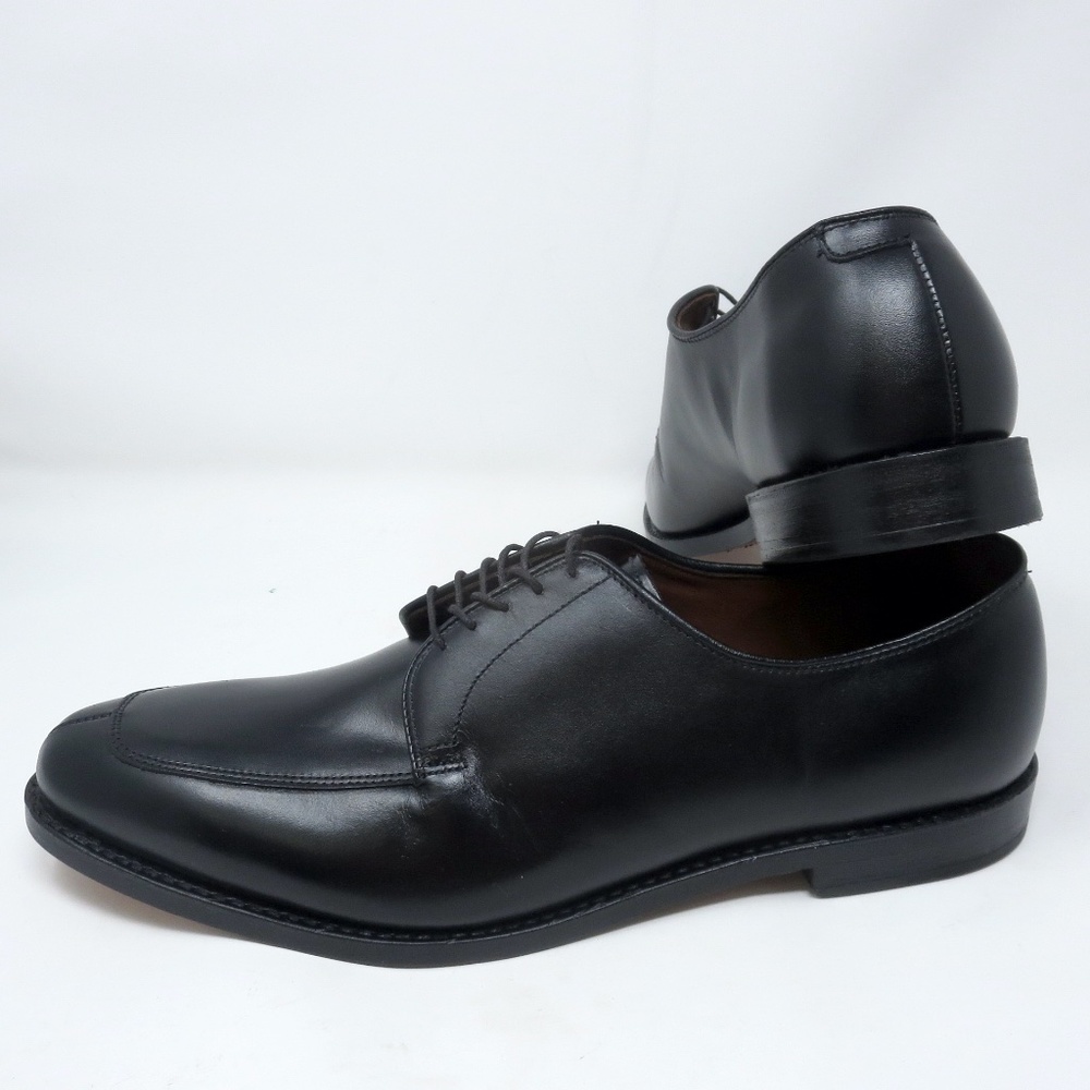 Allen Edmonds DELRAY Mens Size 12 C Split Toe Oxford Dress Shoes Black Leather